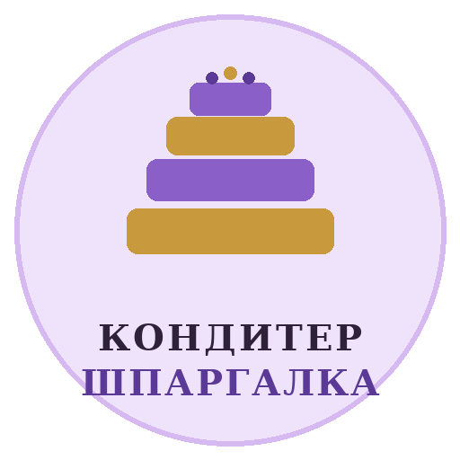 Кондитер Шпаргалка